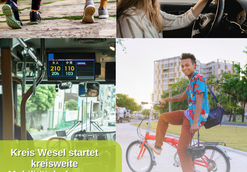 Kreis Wesel startet Kreisweite Mobilitätbefragung